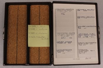Media type: image;   Special Collections 3081 documents cataloged_item 3082 documents cataloged_item 3083 documents cataloged_item 3084 documents cataloged_item 3085 documents cataloged_item 3086 documents cataloged_item 3087 documents cataloged_item 3088 documents cataloged_item 3089 documents cataloged_item 3090 Description: Digital photo of Northcutt box to document exterior and interior text.;